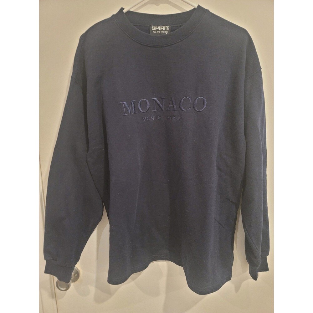 Dark Blue Monaco Crewneck Sweater